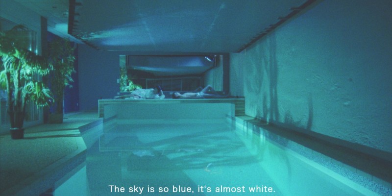 The sky is so blue, it's almost white